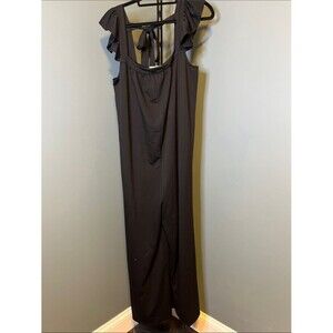 Jade by Jane Black Ruffle-Strap Wide-Leg Jumpsuit